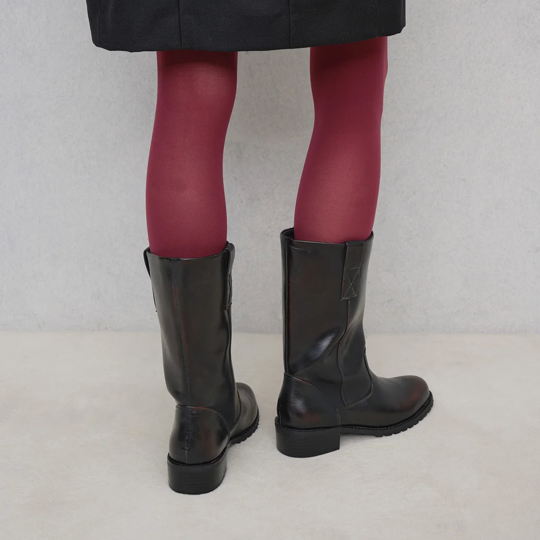 【新品預訂】Launa Lea 4cm踭中筒工程靴（S158）(深棕色／D Brown)