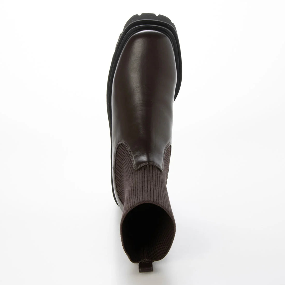 【新品預訂】Launa Lea 7.5cm踭針織襪厚底靴子（S159）(深棕色／D Brown)