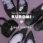 【限定品預訂】售完即止【KUROMI × Lauf oletta 特別聯名】日本製  防水 柔軟繫帶芭蕾鞋 (LRH106 Black) (黑色)