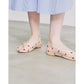 【新品預訂】日本製 Emma Francis 心形薄紗平底鞋（米色薄紗）( 09j-T 108) BEG