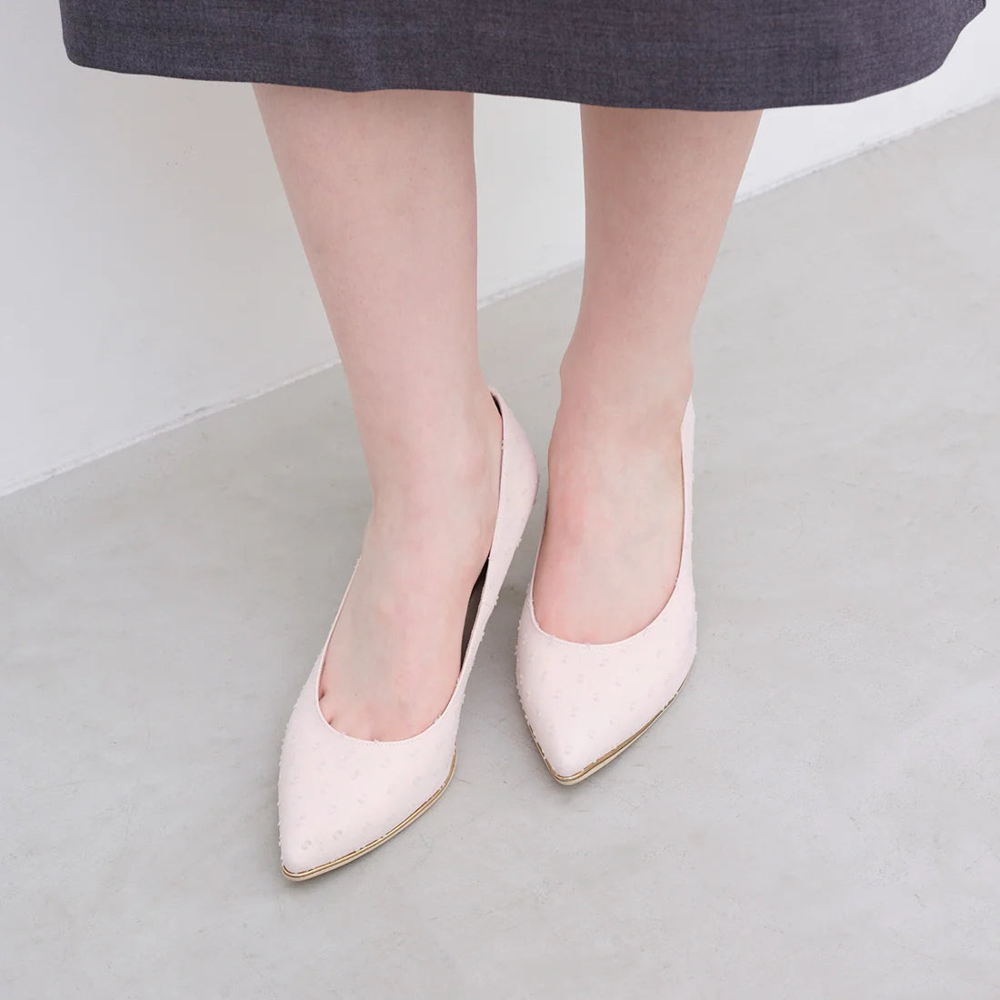 【新品預訂】日本製 Launa Lea Rich 7cm Gold Line高跟鞋 (80001F) (粉色 Z / Pink Z)
