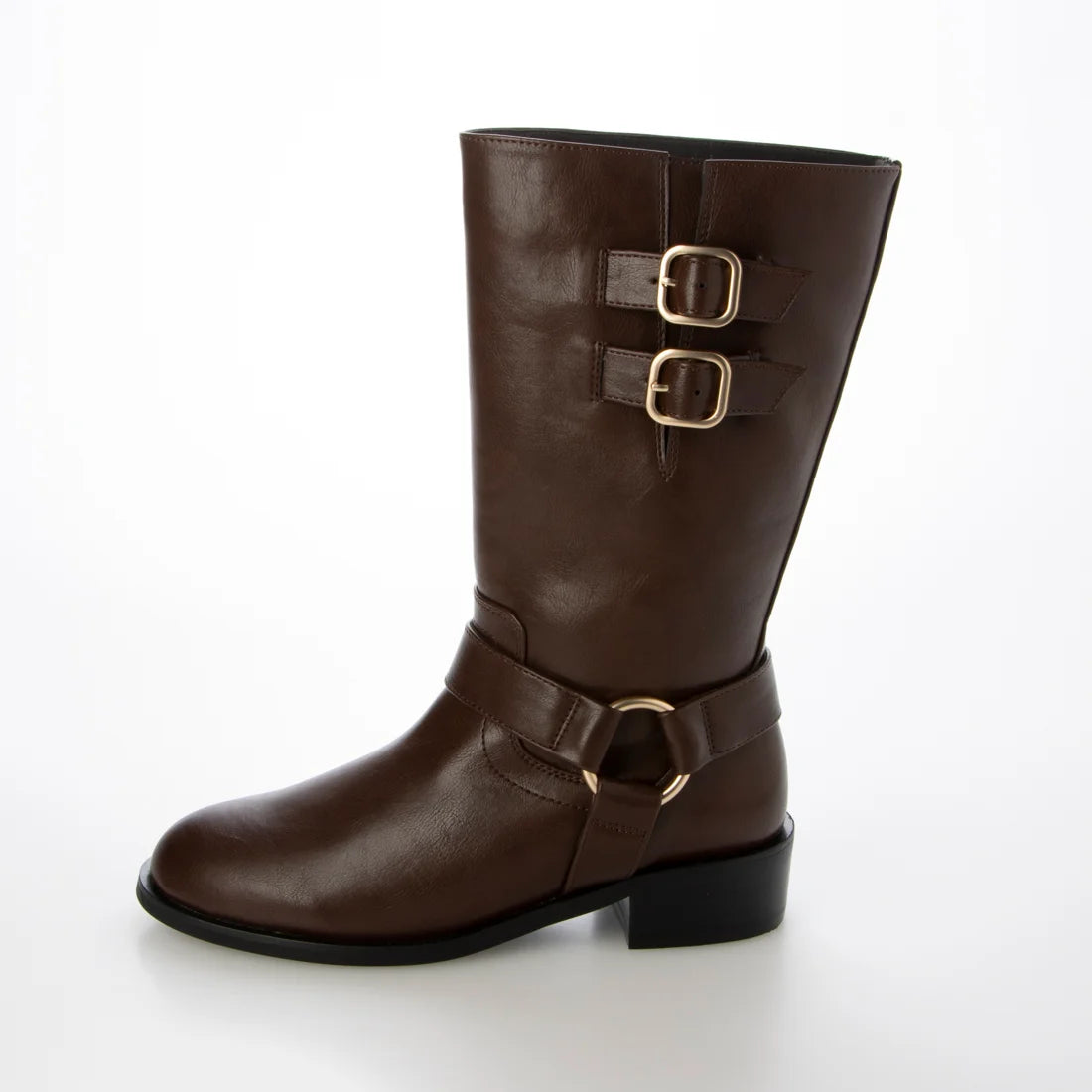 【新品現貨】 Launa Lea  3.5cm踭中長筒工程靴 (S148)(黑色 / Black)