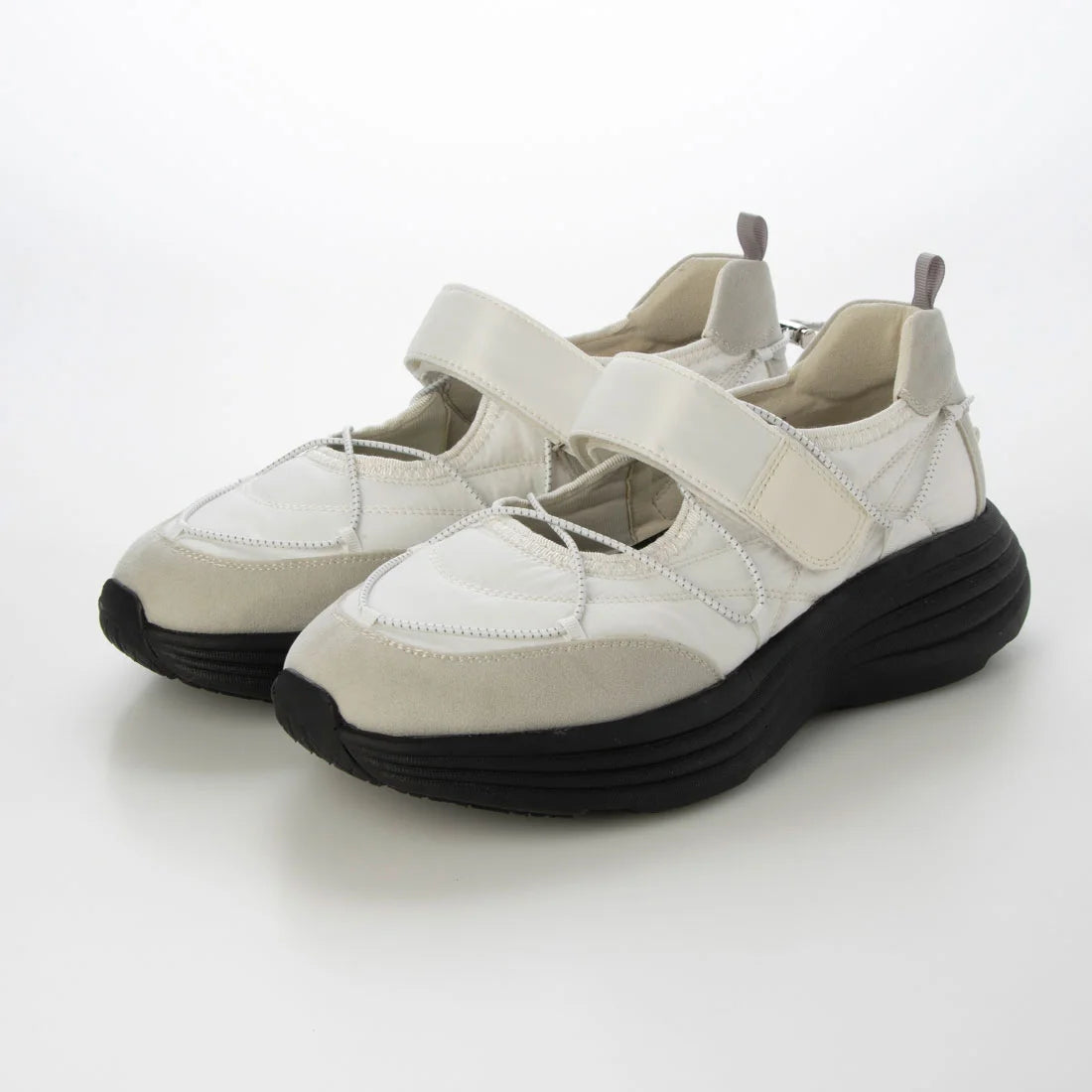 【新品預訂】日本Lauf Oletta 輕便厚底瑪麗珍運動鞋 (L130)（IVORY-Z）