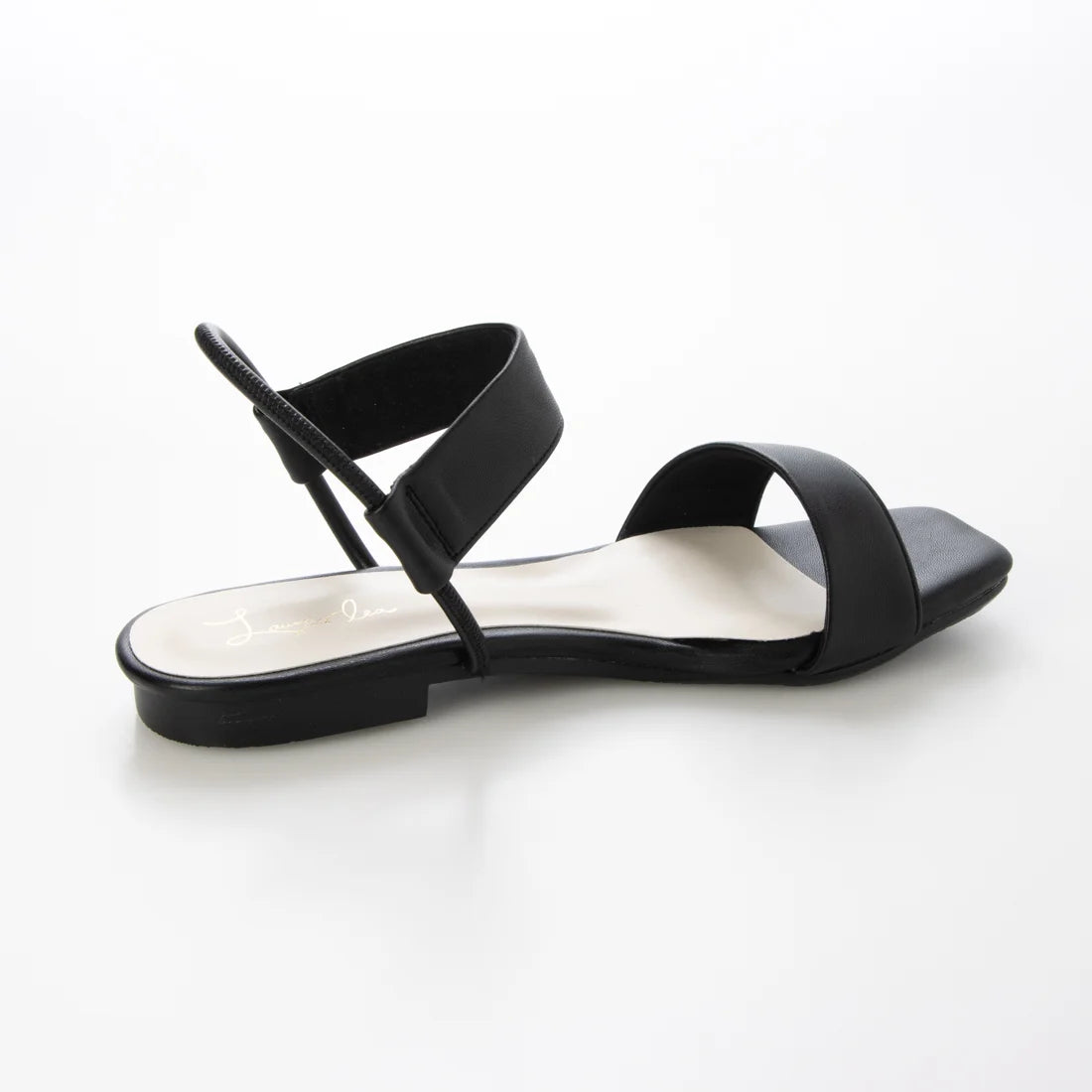 【新品預訂】日本製 Launa Lea 方頭帶子平底涼鞋(627)(黑色/ black)