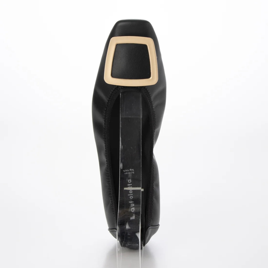 【新品預訂】日本製Lauf Oletta 防水 柔軟褶皺無縫一體式金扣芭蕾舞（LRH141）(BLACK）(黑色)