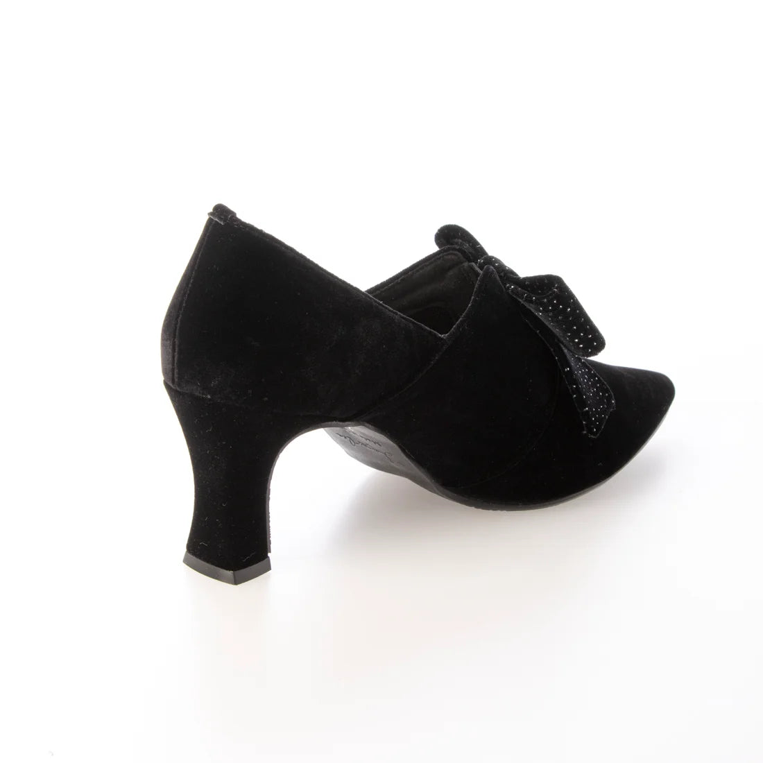 日本製 Launa Lea 7cm絲絨蝴蝶結短靴(585) (黑色 / Black Z/C)