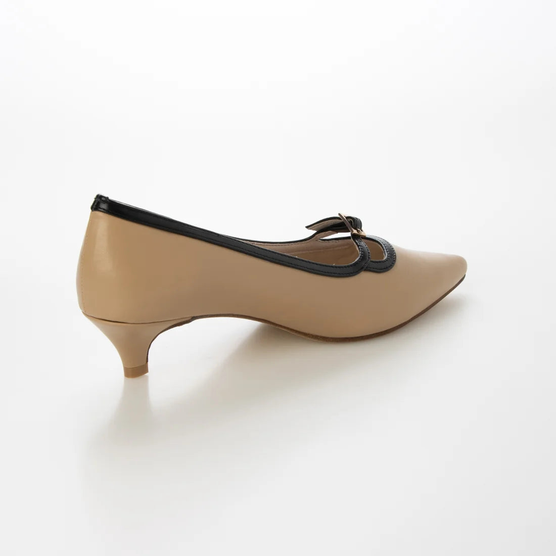【新品預訂】日本製 Lauf Oletta [All Weather] 全天候 4cm踭 可調節橫帶尖頭高跟鞋（LRH136 Beige/C） (杏色)