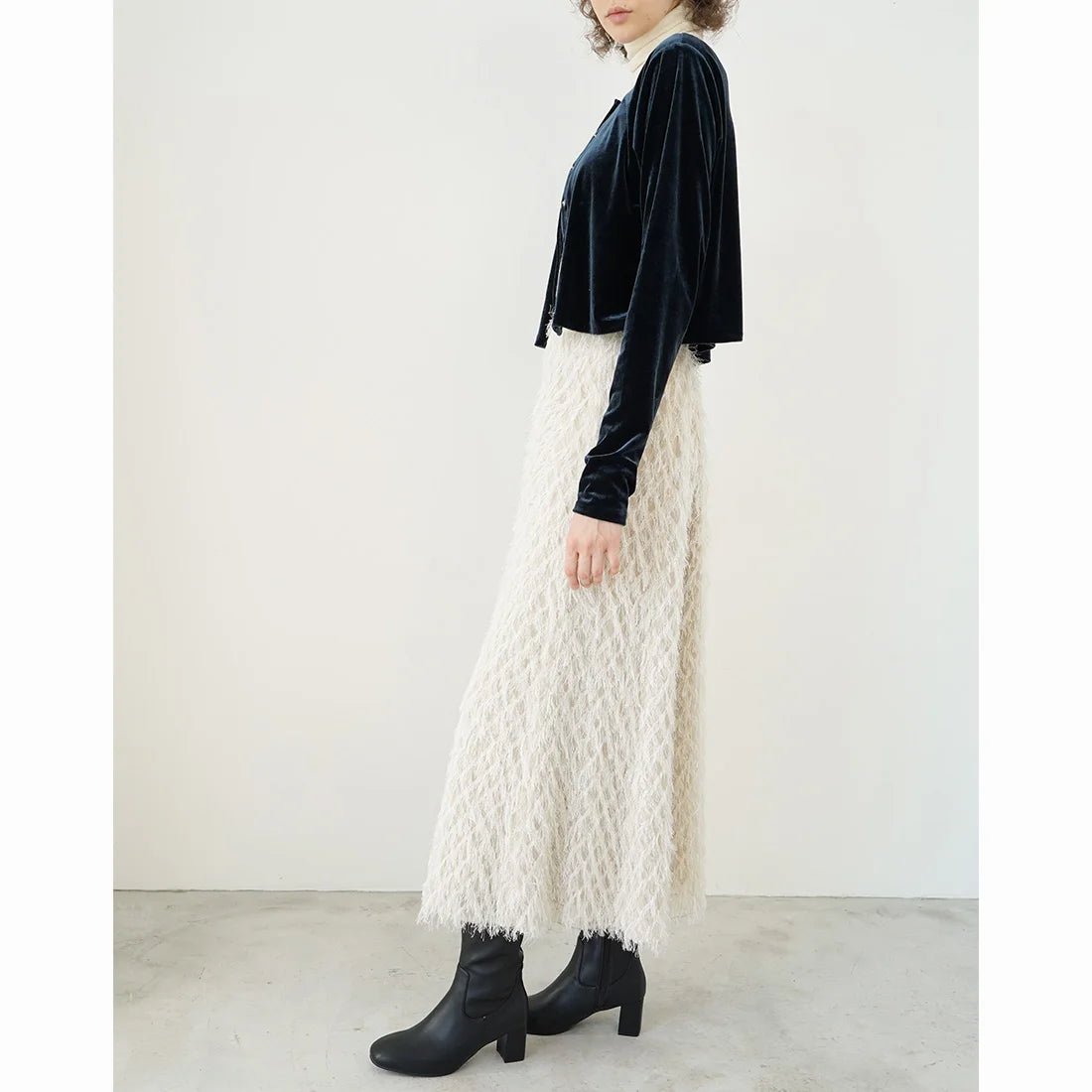 Launa lea 方頭彈性長靴 (S140) (Black)