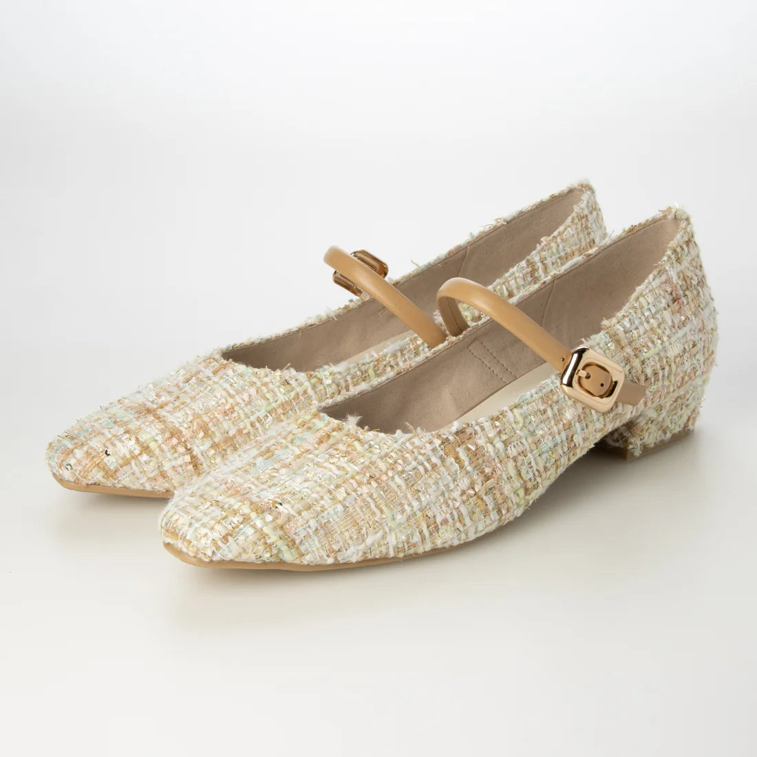 【新品預訂】日本製 Launa lea 3cm踭扣環肩帶樂福鞋 (609) （薄荷Z/C / Mint Z/C)