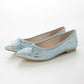 【新品預訂】日本製 Launa lea 閃耀亮片尖頭芭蕾鞋 ( B4601A ) (淺藍色 Z / L Blue Z )