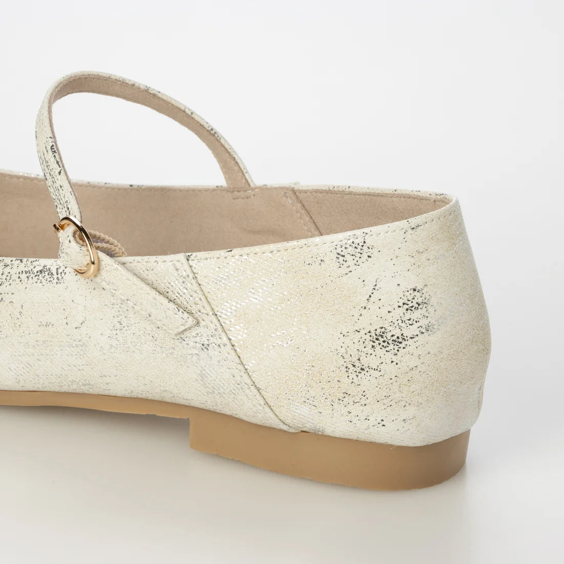 【新品預訂】日本製 Launa Lea 尖頭繫帶可踩跟平底鞋 (482C) (象牙色Z / Ivory Z)