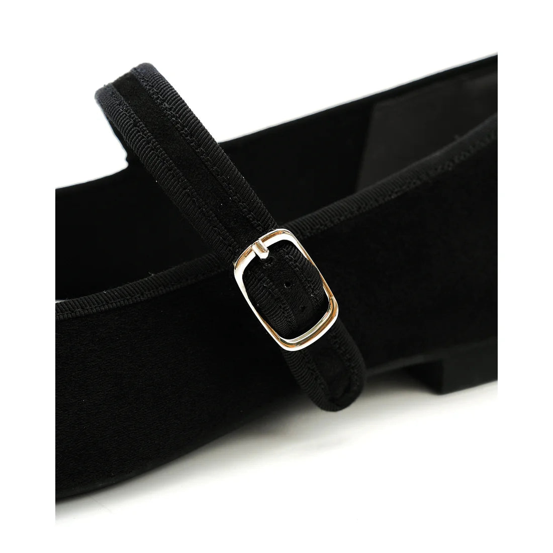 【新品預訂】日本製Emma Francis  防撥水方頭瑪麗珍（黑色絨面）(2001g S101)