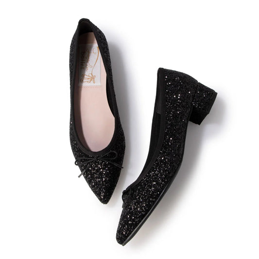 日本製 Launa Lea  3.5cm踭尖頭跟芭蕾高跟鞋 (B9601A) (黑色Z / Black Z)