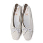 【新品預訂】日本製 Launa lea 繩蝴蝶結方頭絨毛芭蕾舞鞋（B7102A）(淺灰色 S / L Grey S)