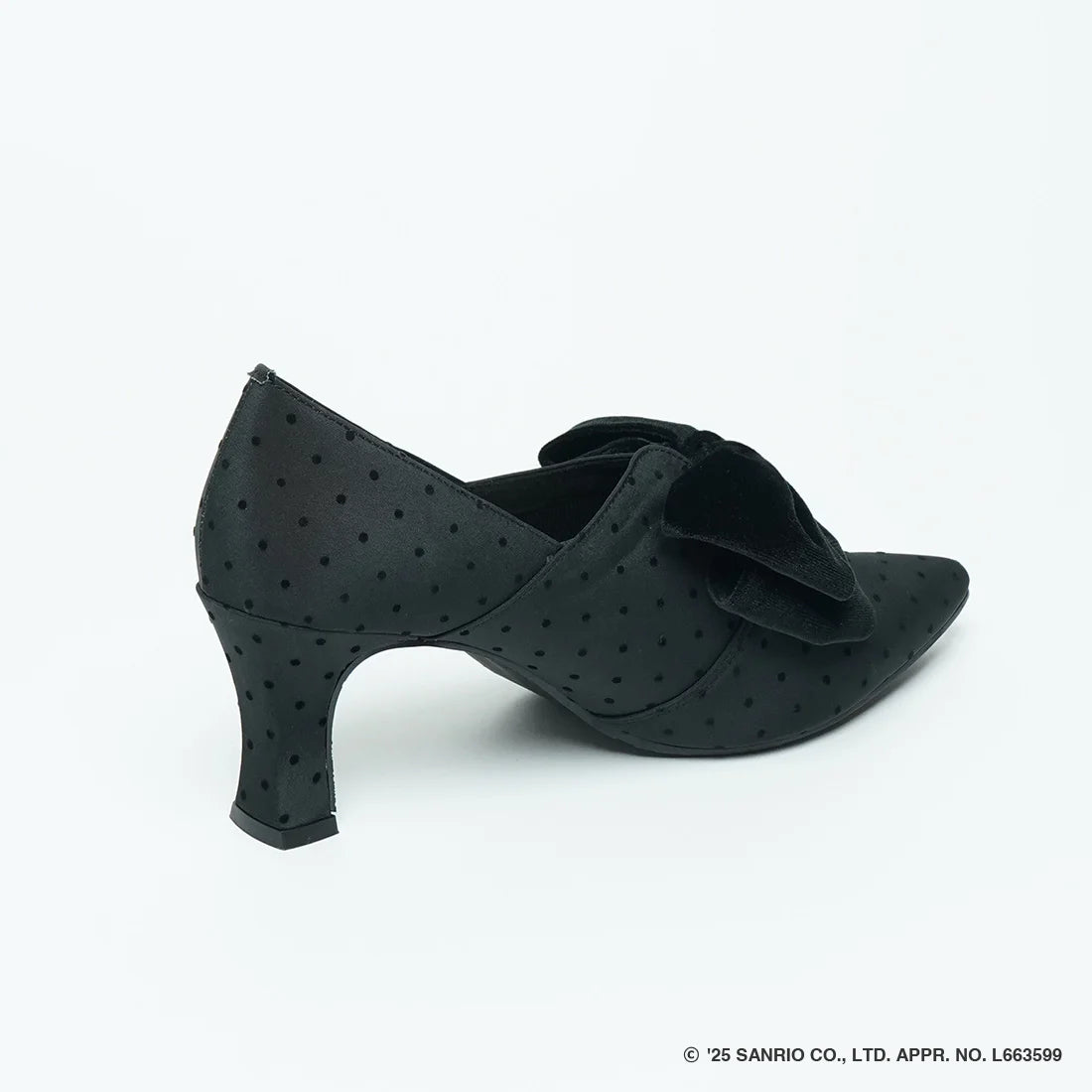 【限定品預訂】售完即止【HELLO KITTY × Launa lea 特別聯名】日本製7cm踭蝴蝶結高跟鞋 (612K)(黑色/Black Z/C)