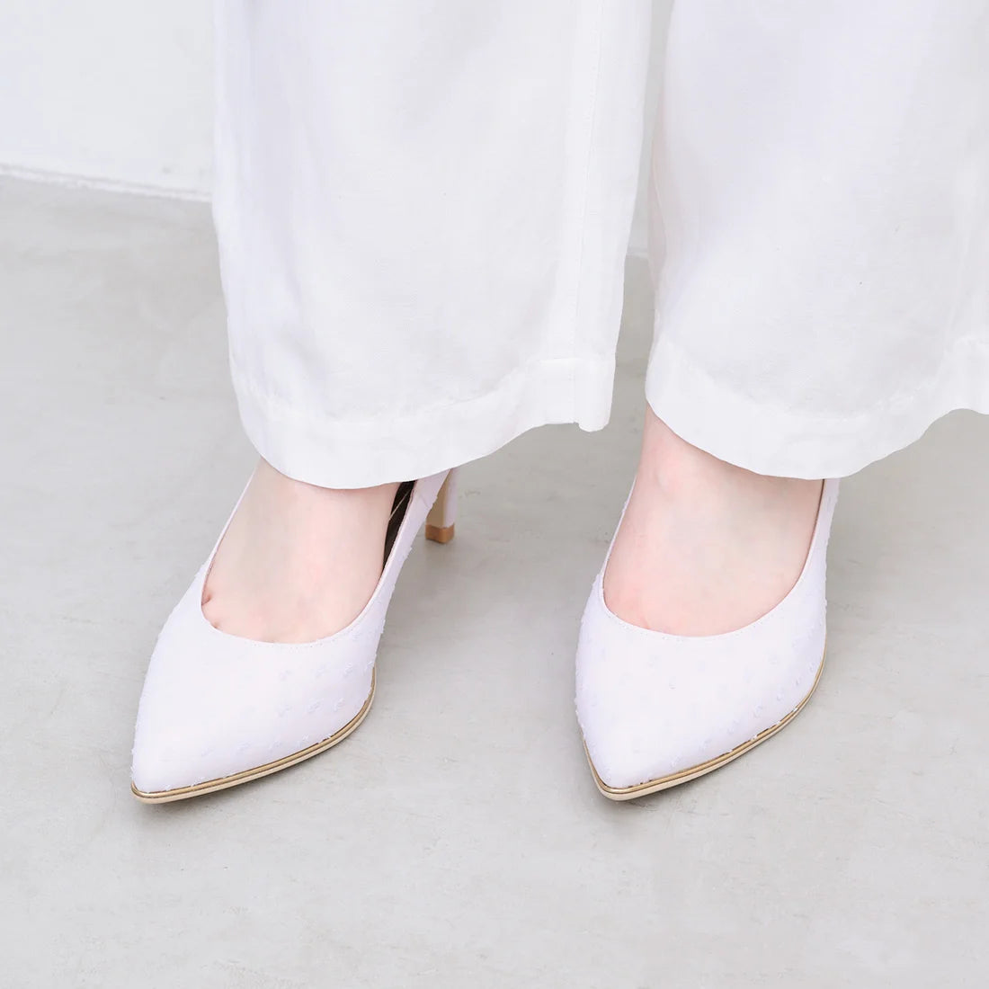 【新品預訂】日本製 Launa Lea Rich 7cm Gold Line高跟鞋 (80001F) (薰衣草色 Z / Lavender Z)