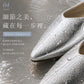 【新品預訂】日本製 Lauf Oletta  [All Weather] 全天候 可踩踭 柔軟大扣環V型平底鞋（LRP139 SILVER）
