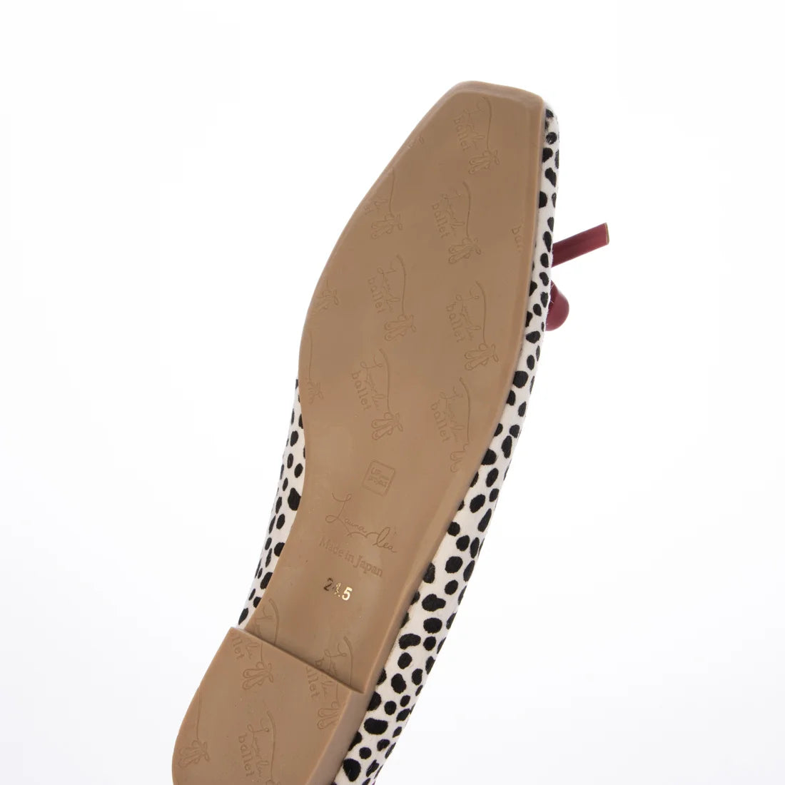 【新品預訂】日本製 Launa lea 方頭動物紋芭蕾鞋 (B7610A) (達爾馬提亞Z / Dalmatian Z )