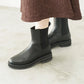 日本製 Launa Lea 側邊彈力厚底雨靴短靴 (R9018)(黑色／Black)