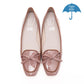 【新品預訂】日本製 Launa lea 晴雨兼用 方頭芭蕾樂福鞋( RB8401A ) (藕粉色/ Mauve-EC)