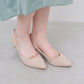 【新品預訂】日本製 Launa Lea 5cm踭高迷你金屬圖案高跟鞋 (610) (淺杏色 S / L Beige S)