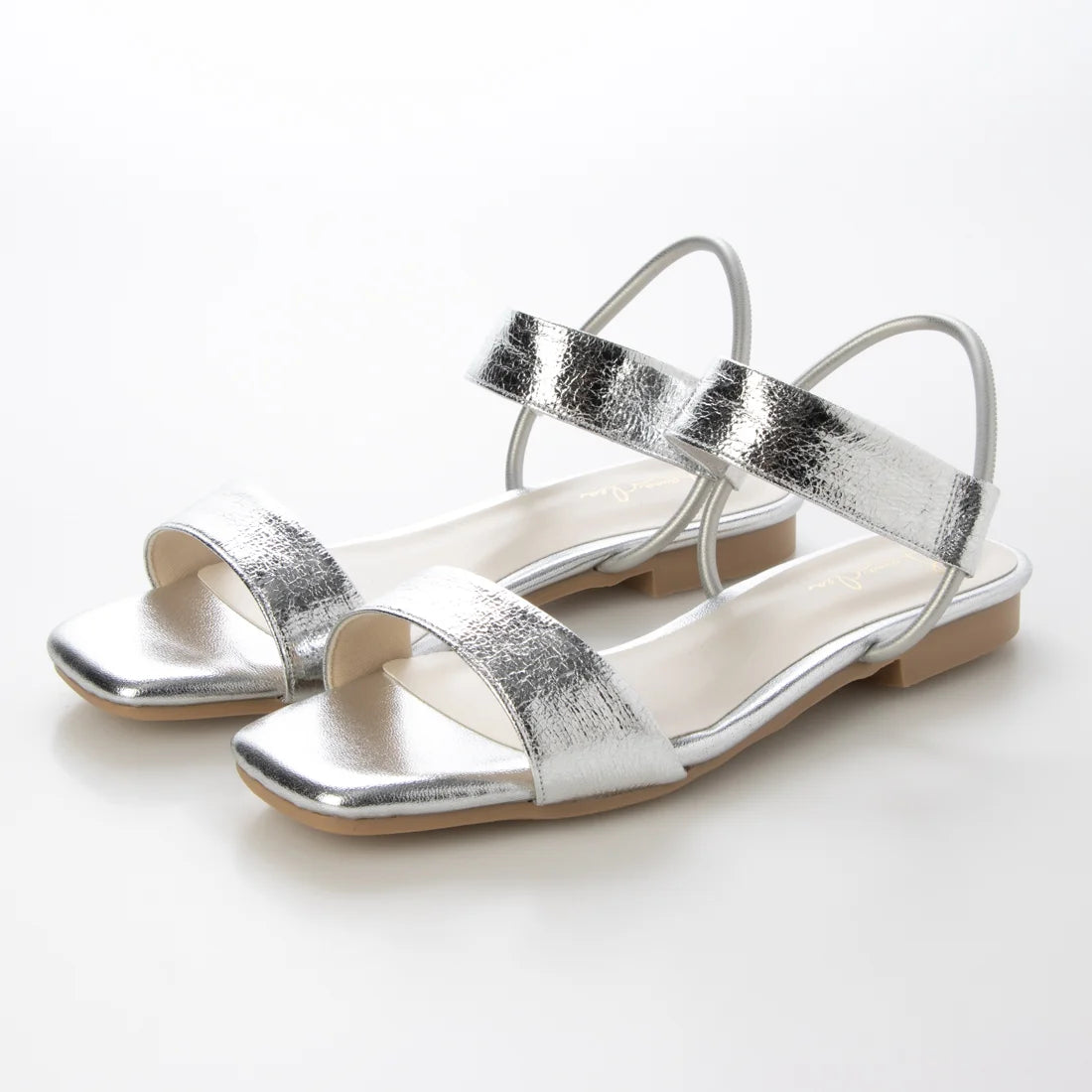 【新品預訂】日本製 Launa Lea 方頭帶子平底涼鞋(627)(銀色/ Silver)