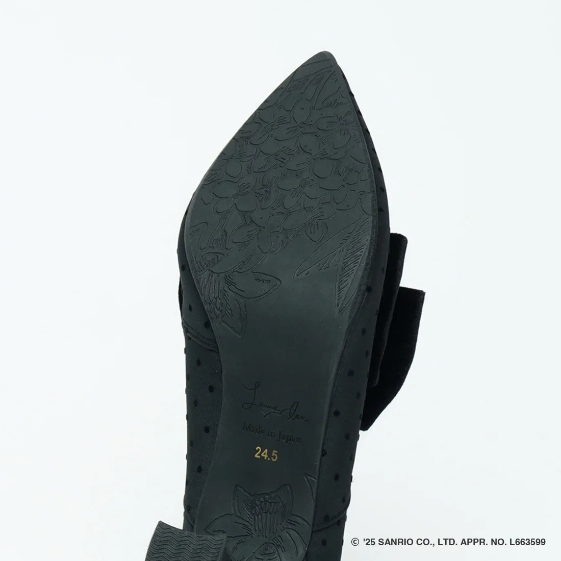 【限定品預訂】售完即止【HELLO KITTY × Launa lea 特別聯名】日本製7cm踭蝴蝶結高跟鞋 (612K)(黑色/Black Z/C)