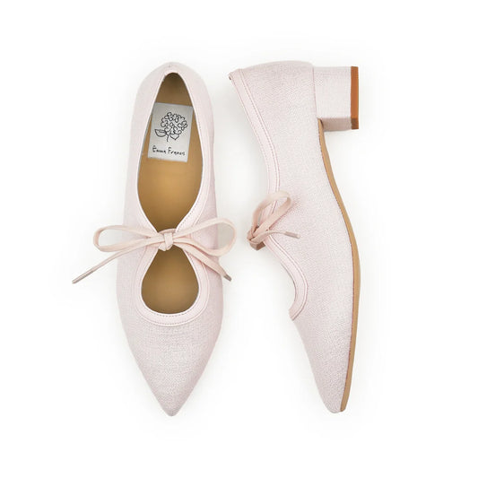 【新品預訂】日本製Emma Francis  3cm踭 經典蝴蝶結高跟鞋（淺粉色）(3002g-Z 145)