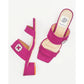 【新品預訂】日本製Emma Francis   4.5cm踭 寶石涼鞋（粉色絨面革）(4031b-S 144)