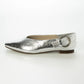 【新品預訂】日本製 Lauf Oletta  [All Weather] 全天候 可踩踭 柔軟大扣環V型平底鞋（LRP139 SILVER）