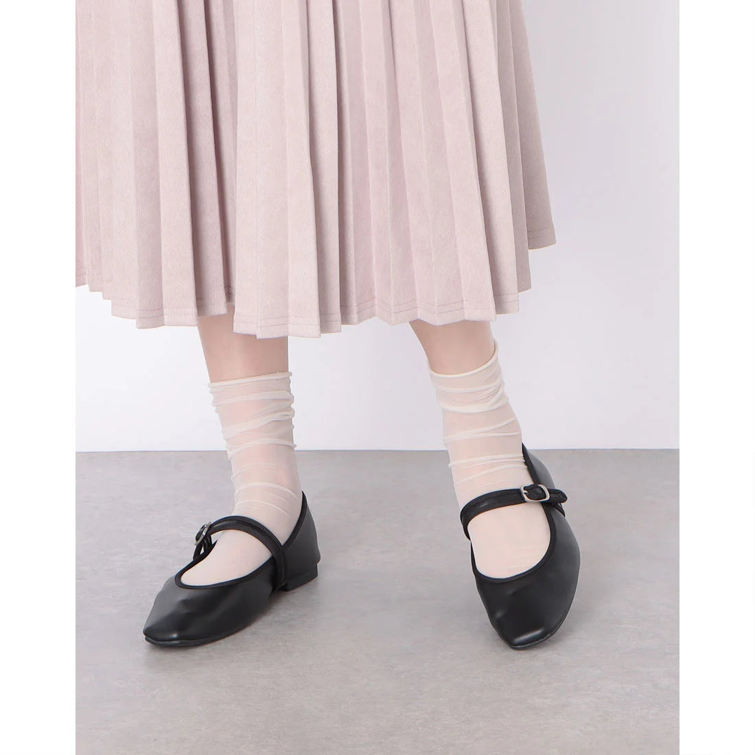 【新品預訂】日本製 Lauf Oletta 方頭瑪麗珍鞋(LRH115 BLACK) (黑色)