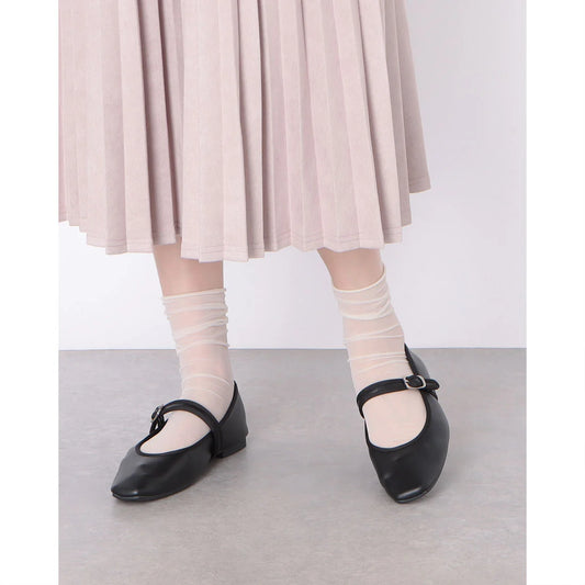 【新品預訂】日本製 Lauf Oletta 方頭瑪麗珍鞋(LRH115 BLACK) (黑色)