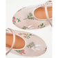 【新品預訂】日本製Emma Francis 碎花歐根紗透網瑪莉珍鞋 (05l-T 144)（粉色薄紗）