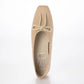 【新品預訂】日本製 Launa lea 繩蝴蝶結方頭絨毛芭蕾舞鞋 (B7102A）(淺杏色 S / L Beige S)