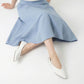 【新品預訂】日本製 Lauf Oletta  [All Weather] 全天候 可踩踭 柔軟大扣環V型平底鞋（LRP139 IVORY）