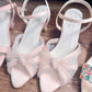 日本製 Launa Lea 7cm薄紗綁帶涼鞋 (601) (粉米色 Z / Pink Beige Z)