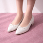 日本製 Launa Lea  3.5cm踭尖頭跟芭蕾高跟鞋 (B9601A) (白色Z / PK White Z)