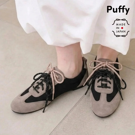 【新品預訂】日本製 Lauf Oletta 雙色混搭鞋帶輕盈運動鞋 (LP147 Black-S/C) (黑色)