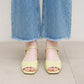 【新品預訂】日本製 Launa Lea 漆皮露趾涼鞋(624)(黃色E / Yellow E)