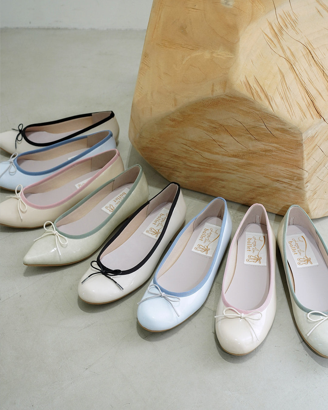 【新品預訂】日本製 Launa lea Rainyday 防水尖頭芭蕾鞋 (RB4404A) (淺粉色 E / L Pink E )