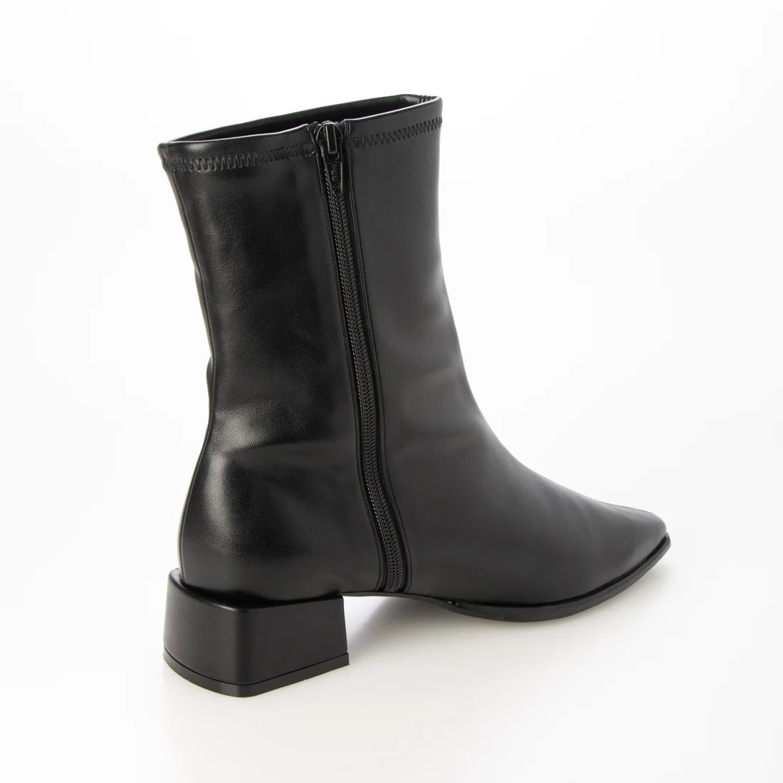 【新品預訂】日本製 Lauf Oletta [All Weather] 全天候 3cm跟 防水修身方形短靴（LRP157 black) (黑色)