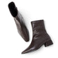 【新品預訂】日本製 Lauf Oletta [All Weather] 全天候 3cm跟 防水修身方形短靴（LRP157 dbrown ) (深啡色)