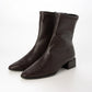 【新品預訂】日本製 Lauf Oletta [All Weather] 全天候 3cm跟 防水修身方形短靴（LRP157 dbrown ) (深啡色)
