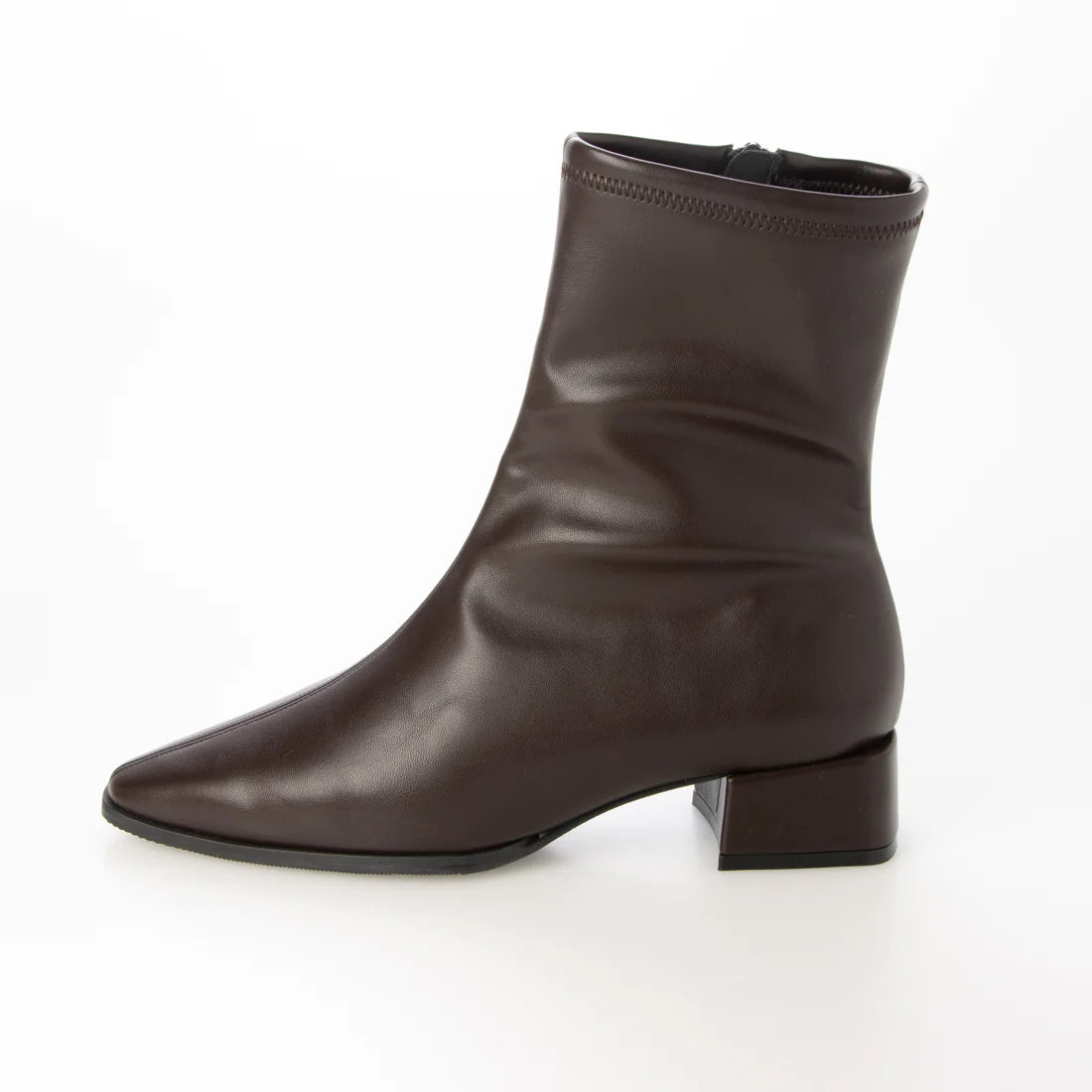 【新品預訂】日本製 Lauf Oletta [All Weather] 全天候 3cm跟 防水修身方形短靴（LRP157 dbrown ) (深啡色)