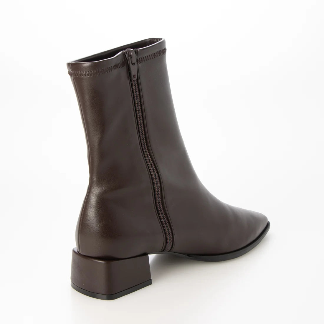 【新品預訂】日本製 Lauf Oletta [All Weather] 全天候 3cm跟 防水修身方形短靴（LRP157 dbrown ) (深啡色)