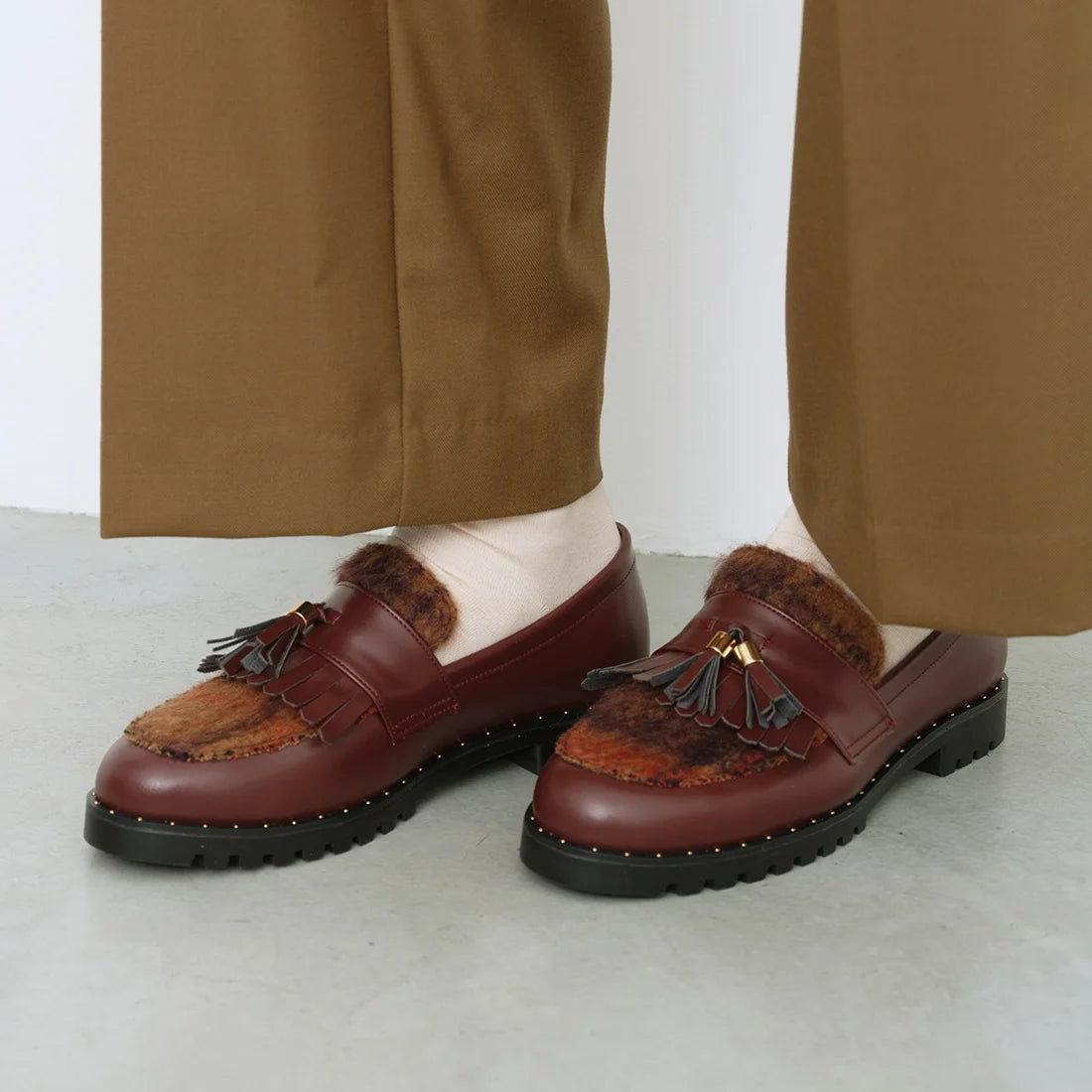 【新品預訂】日本製 Launa lea 流蘇樂福鞋(SP035)(Red-ZC/ 紅色)