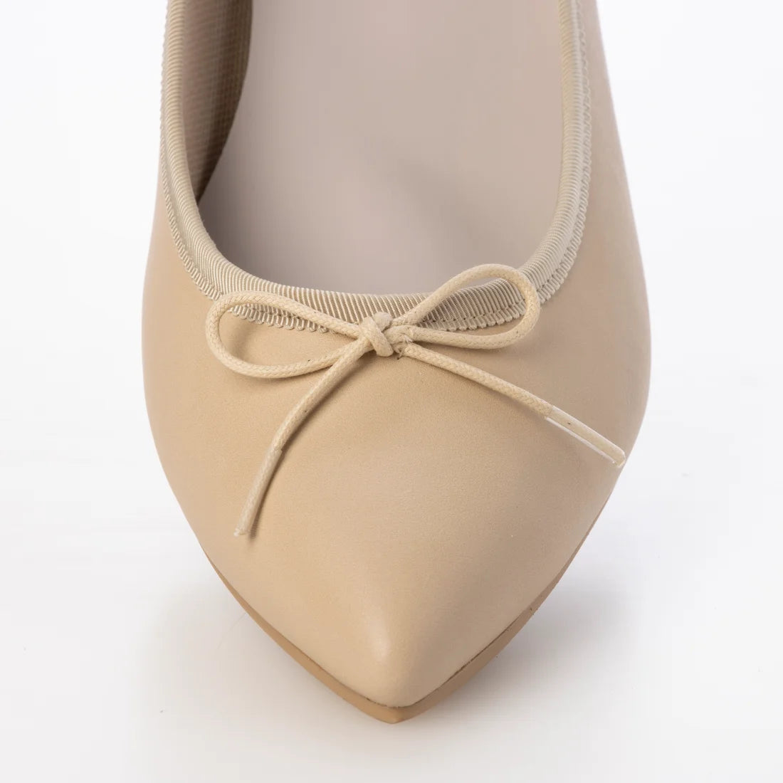 日本製 [晴雨兩用] Launa Lea 尖頭高跟芭蕾舞鞋 (RB9001A) (L Beige)
