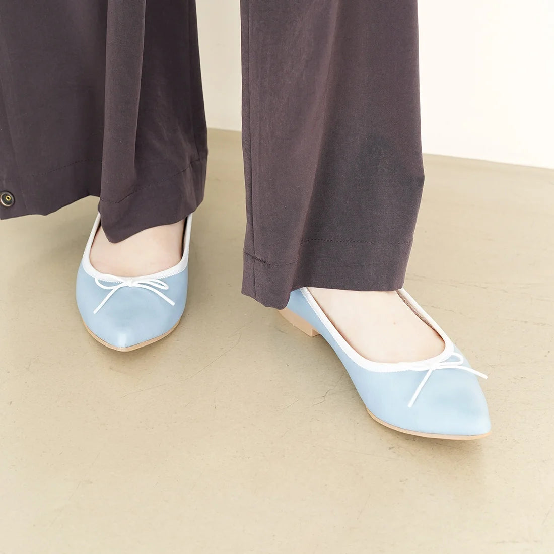 日本製 [晴雨兩用] Launa Lea 尖頭芭蕾舞鞋 (RB4001A) (L Blue/C)
