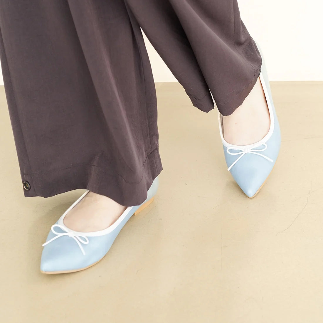 日本製 [晴雨兩用] Launa Lea 尖頭芭蕾舞鞋 (RB4001A) (L Blue/C)