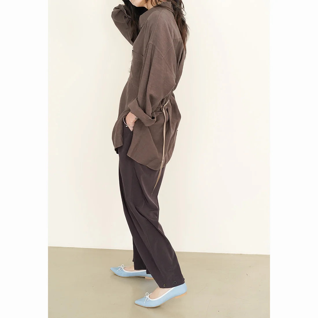 日本製 [晴雨兩用] Launa Lea 尖頭芭蕾舞鞋 (RB4001A) (L Blue/C)